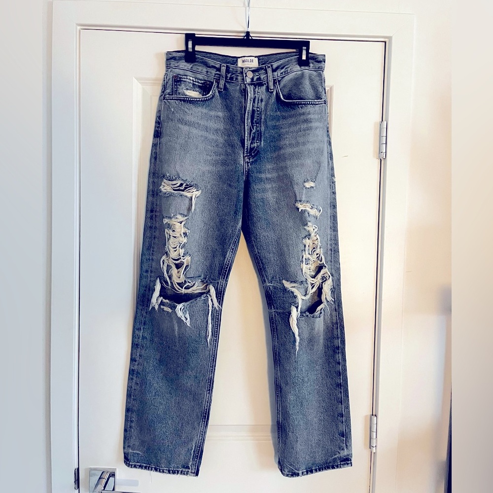 AGOLDE Mid Rise Loose fit 90s Jeans, Size 28